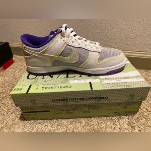 Purple and White Union/LA Dunk Low